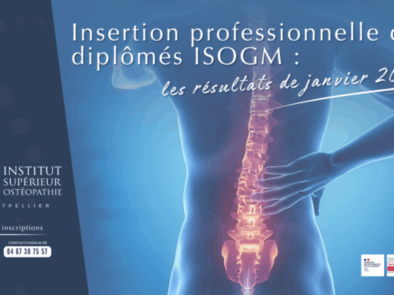 Enquête d'insertion professionnelle janvier 2026 des diplômés ostéopathes ISOGM